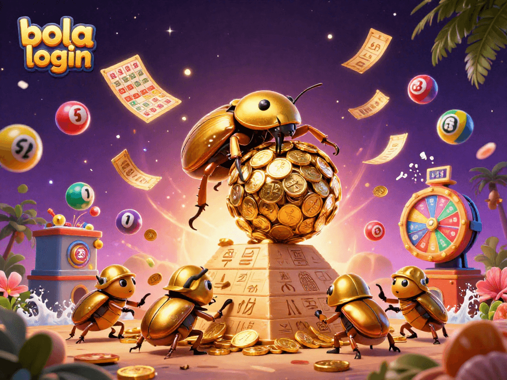 Experience the excitement of bola login with vibrant visual elements and dynamic gaming characters.