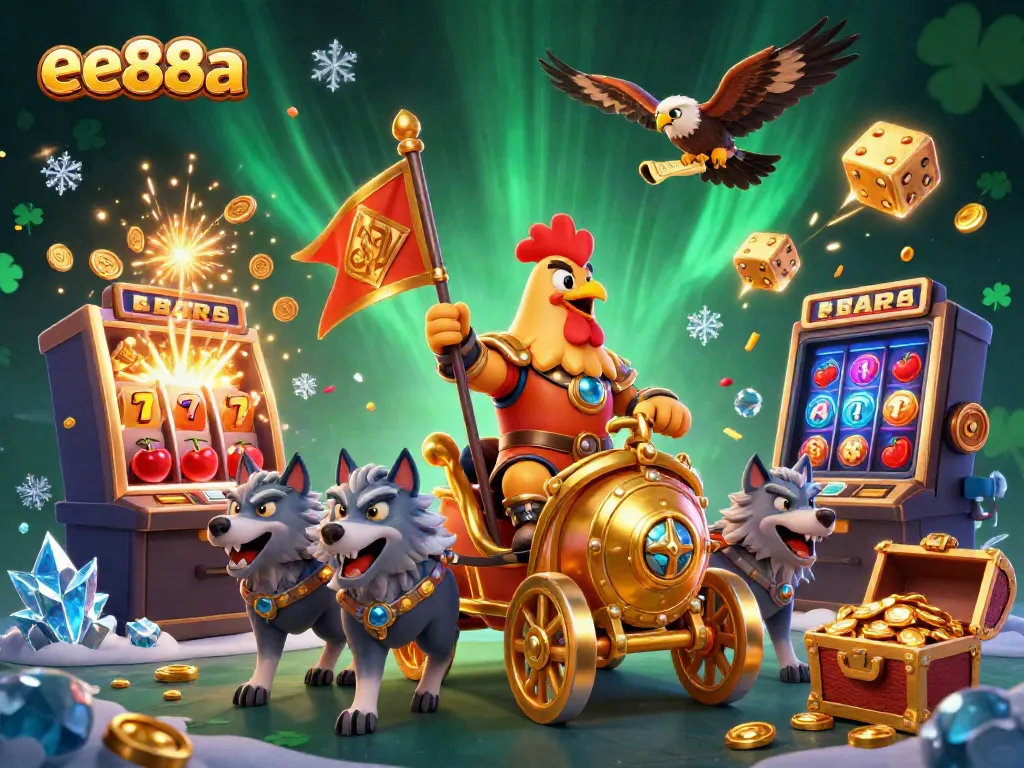 Spin the reels with the exhilarating ee88a jackpot scene filled with dynamic casino elements.