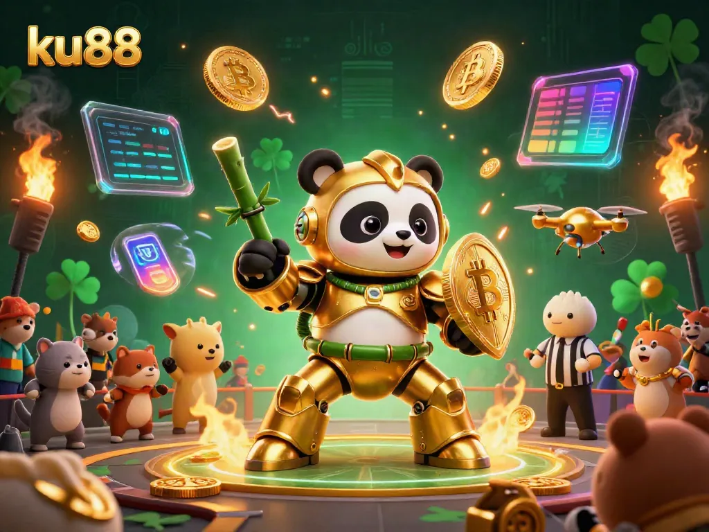 Experience thrilling action at ku88 with an engaging 3D casino scene featuring dynamic characters and vibrant gameplay elements.