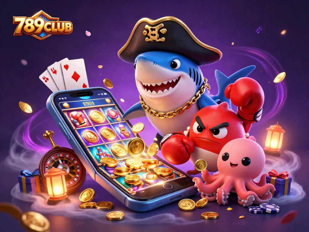 Join the exciting world of 789CLUB with vibrant casino characters and thrilling games.